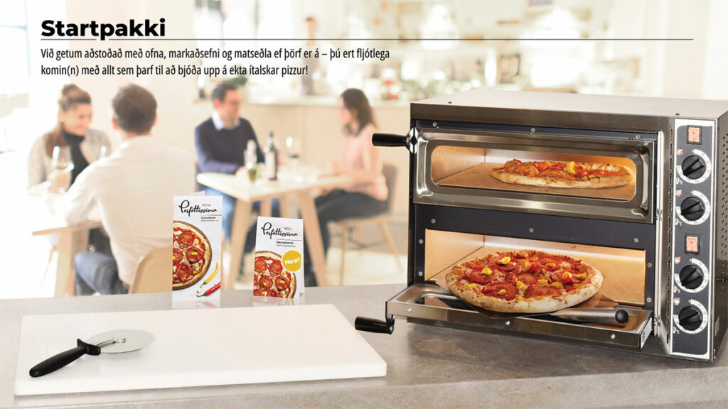 Pizza Perfettissima slær í gegn: við aðstoðum með ofna, markaðsefni og matseðla