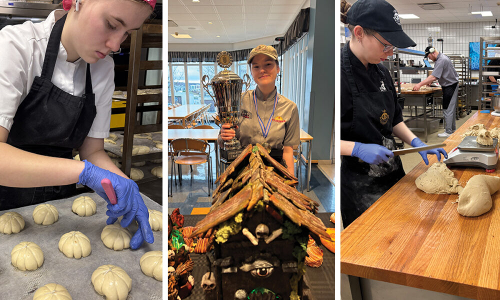 Myndasyrpa frá keppni bakaranema - Bakaranemakeppni í Hótel- og matvælaskólanum