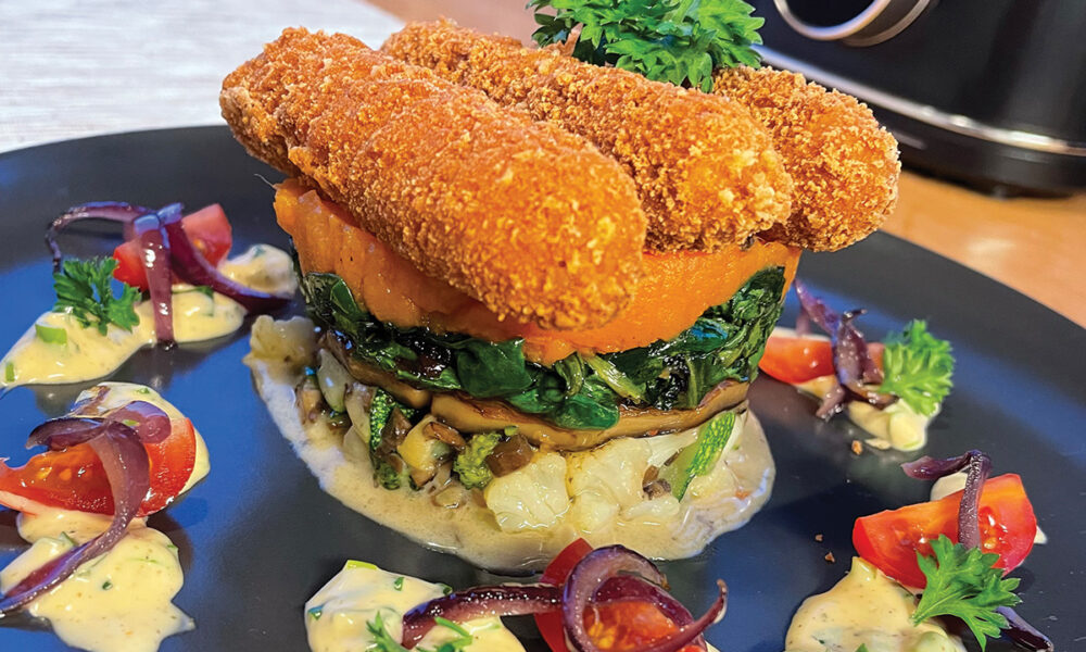 Veitingarýni: Chili Cheese vegan kjúklingastangirnar komu skemmtilega á óvart