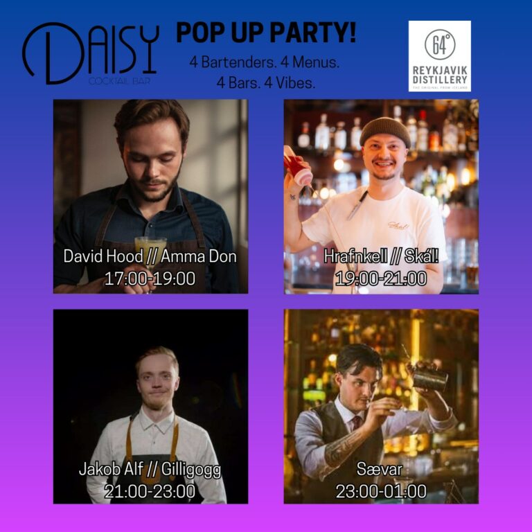 Fjórir íslenskir barþjónar taka yfir Daisy