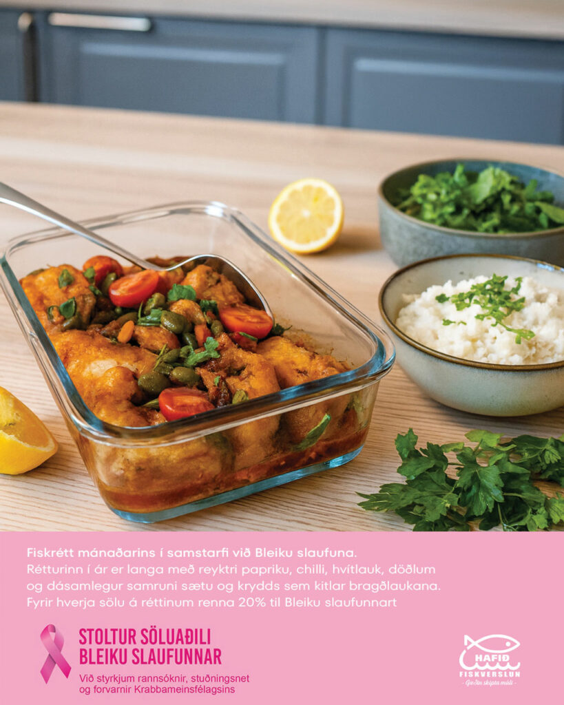 Hafið Fiskverslun styrkir Krabbameinsfélagið með réttum mánaðarins