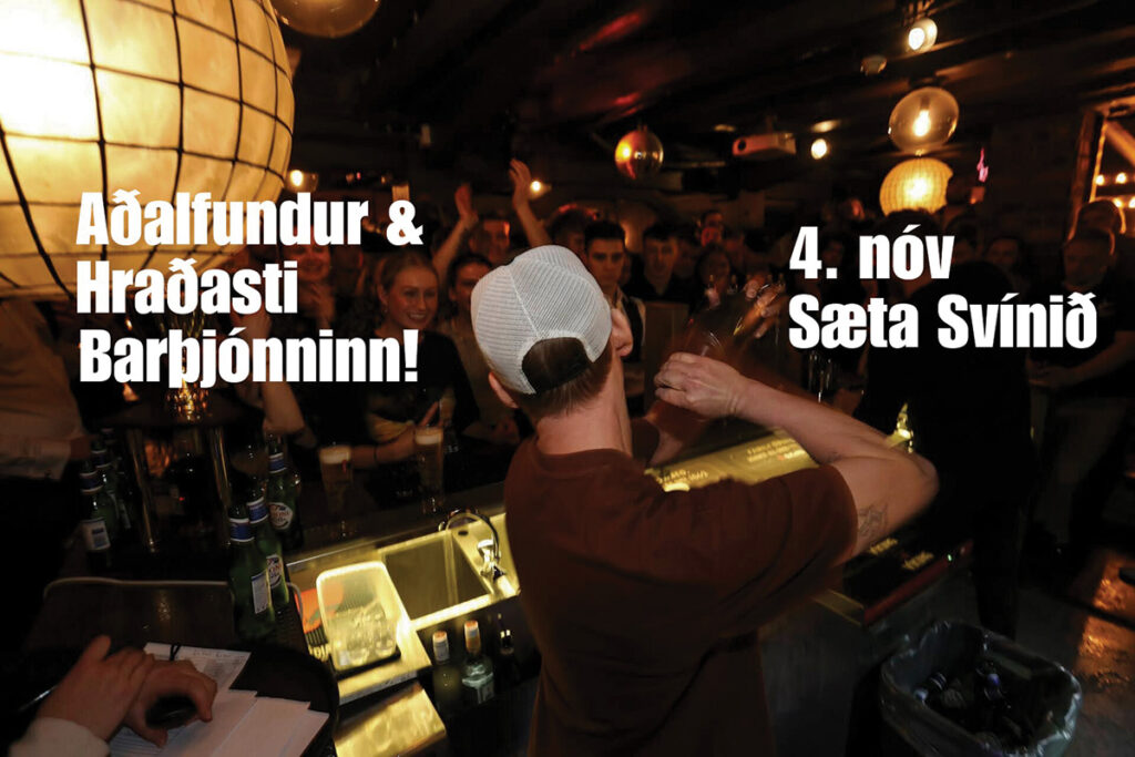 Hver er hraðasti barþjónn landsins? Barþjónaklúbbur Íslands heldur aðalfund og keppni