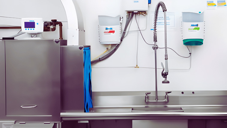 Ert þú með sápudælu frá Ecolab?