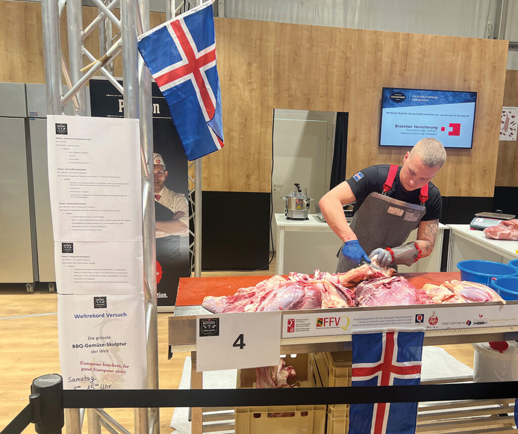 Ásbjörn Geirsson í 4. sæti á alþjóðlegri kjötiðnarkeppni í Sviss