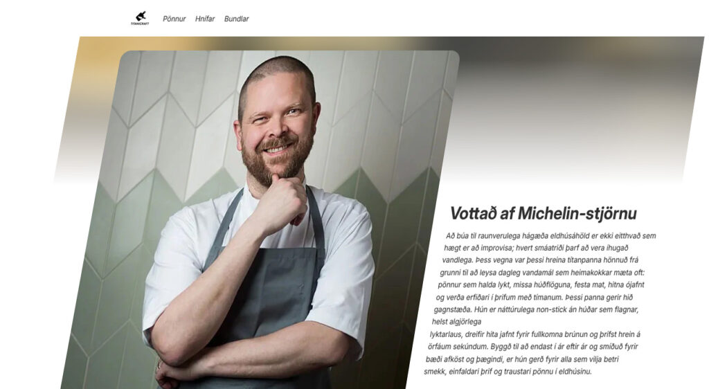 Gunnar Karl segir markaðsefni Titanicraft algjörlega á skjön við raunveruleikann