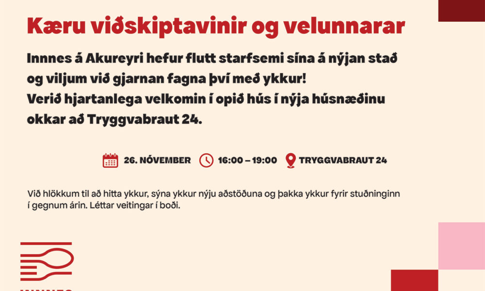 Innnes á Akureyri flytur starfsemina á nýjan stað