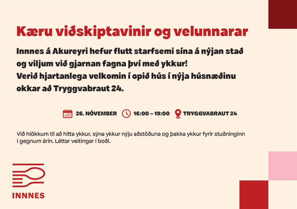 Innnes á Akureyri flytur starfsemina á nýjan stað
