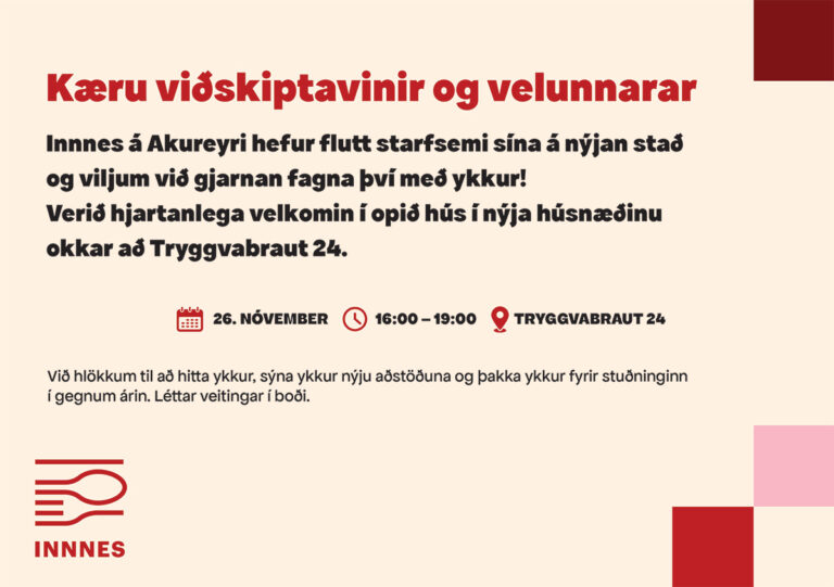 Innnes á Akureyri flytur starfsemina á nýjan stað