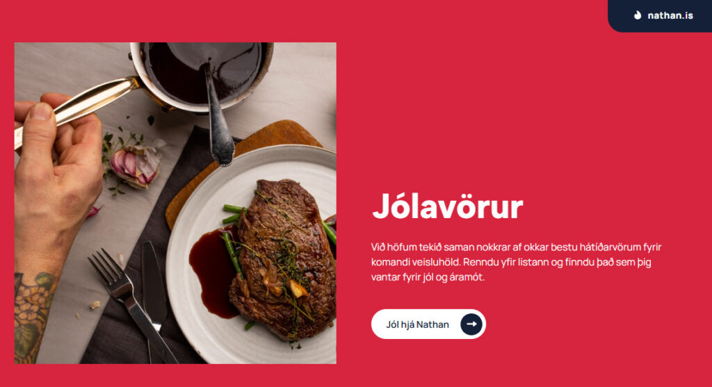 Nathan býður upp á úrval hátíðarvara