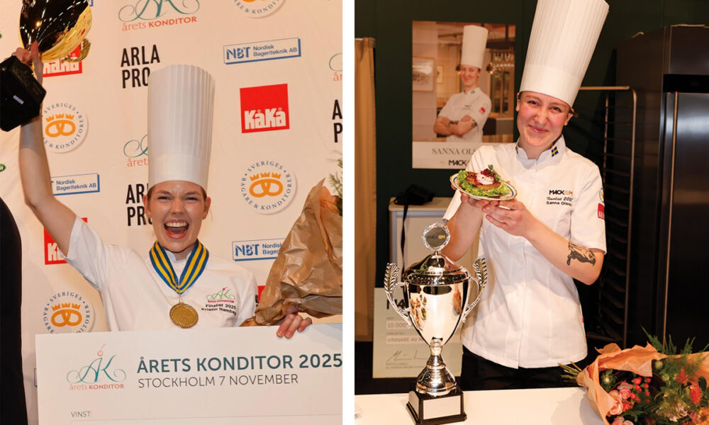 Sænsk matarlist í fremstu röð: Sanna Olsson og Kristin Hamberg með titlana Mack-SM og Årets Konditor 2025