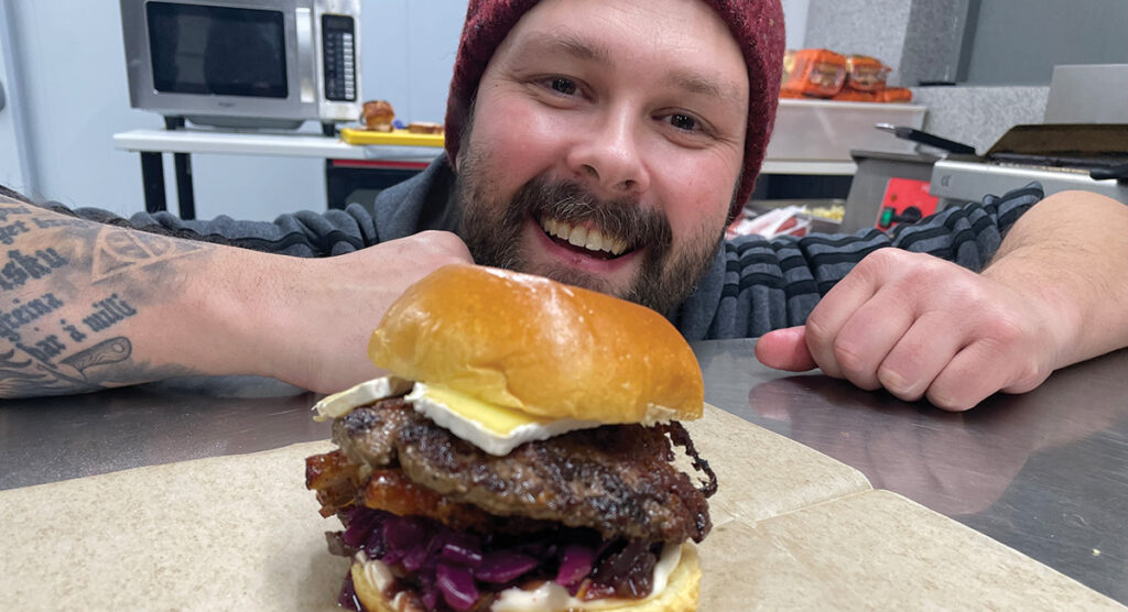 Smassaður jólaborgari með purusteik og camembert sló í gegn - Myndir