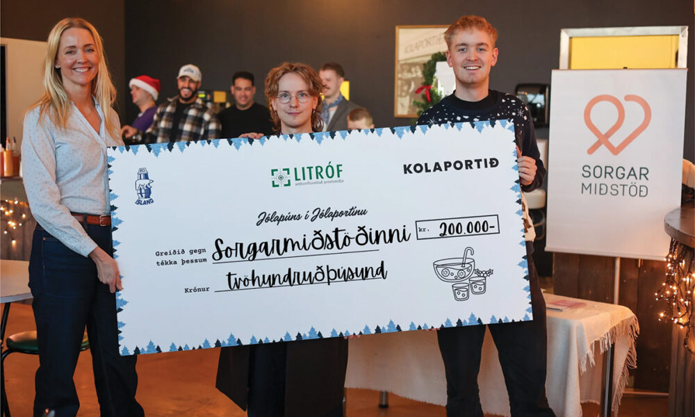Jólapúnsinn í Jólaportinu skilaði 200 þúsund krónum til góðs málefnis