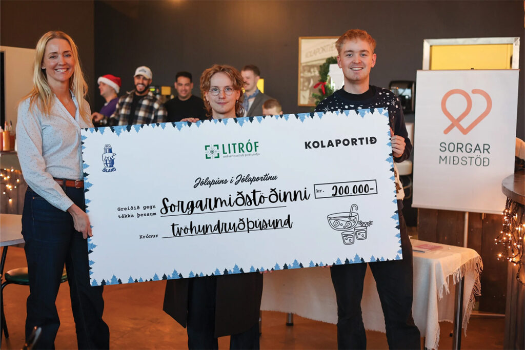 Jólapúnsinn í Jólaportinu skilaði 200 þúsund krónum til góðs málefnis
