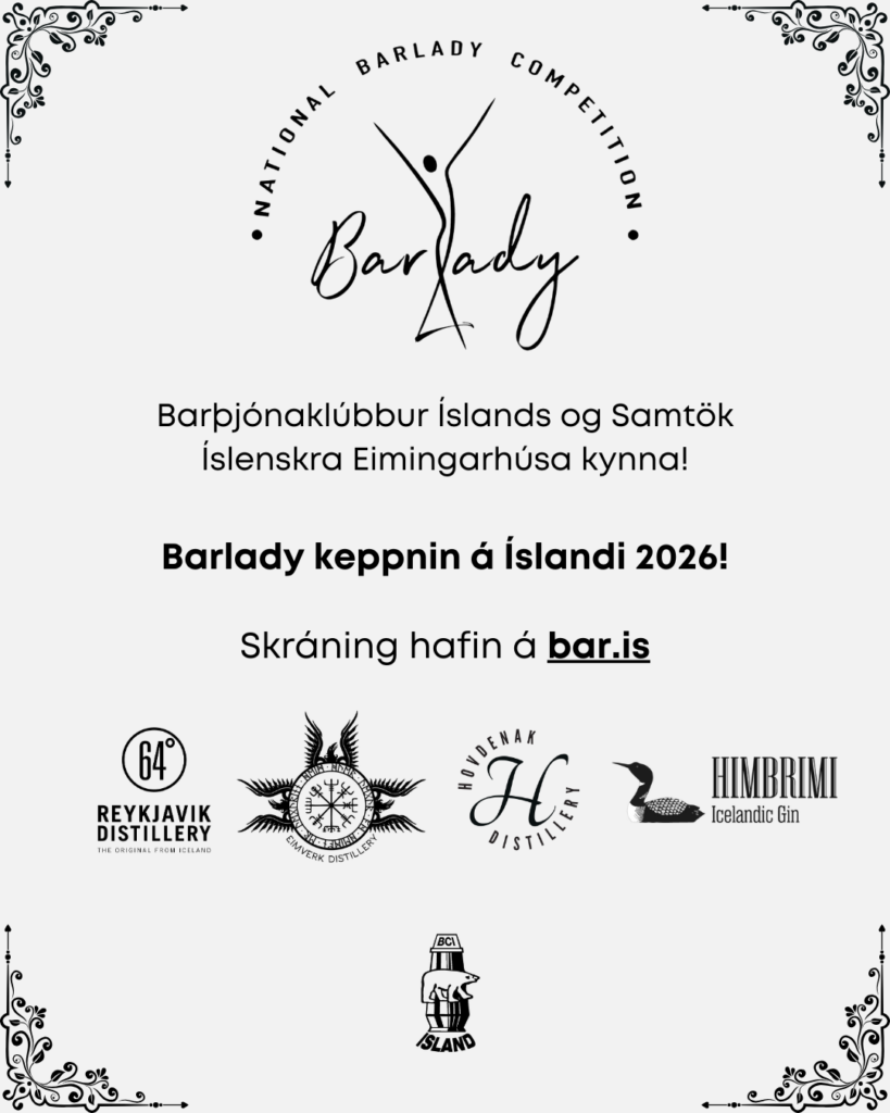 Skráning opin í Barlady 2026 - Tækifæri fyrir framúrskarandi barþjóna