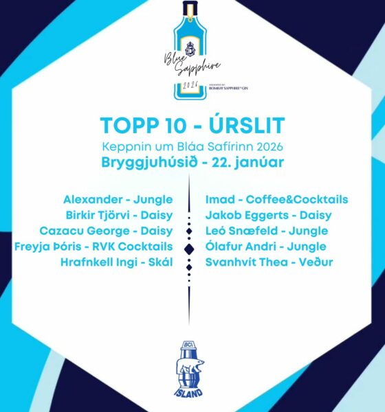 Tíu barþjónar tryggja sér sæti í úrslitum Bláa Safírsins