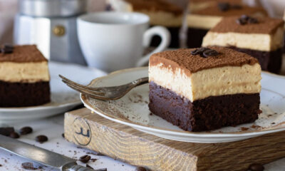 Tiramisú brownies með silkimjúku mascarpone kremi