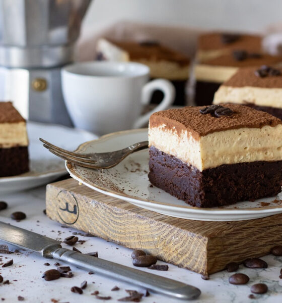 Tiramisú brownies með silkimjúku mascarpone kremi