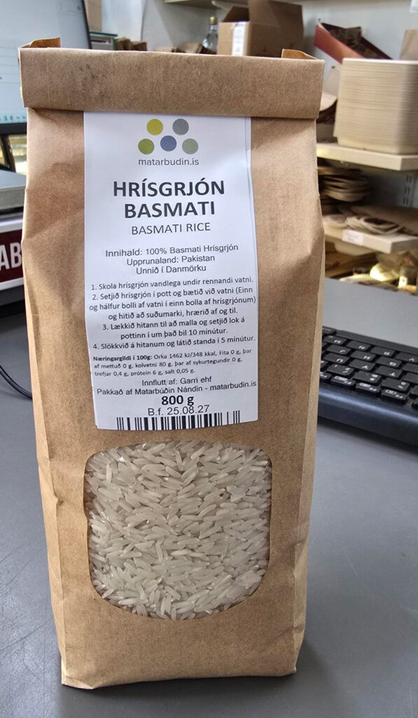 Innköllun á Veribest basmati hrísgrjónum vegna leysiefna