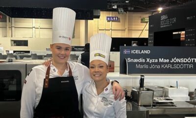 Marlís Jóna Karlsdóttir aðstoðarmaður Snædísar og Snædís Xyza Mae Jónsdóttir