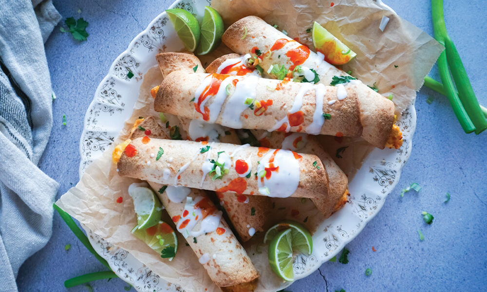 Kósýkvöldið reddað: Stökkar kjúklinga tortillur með buffalo sósu