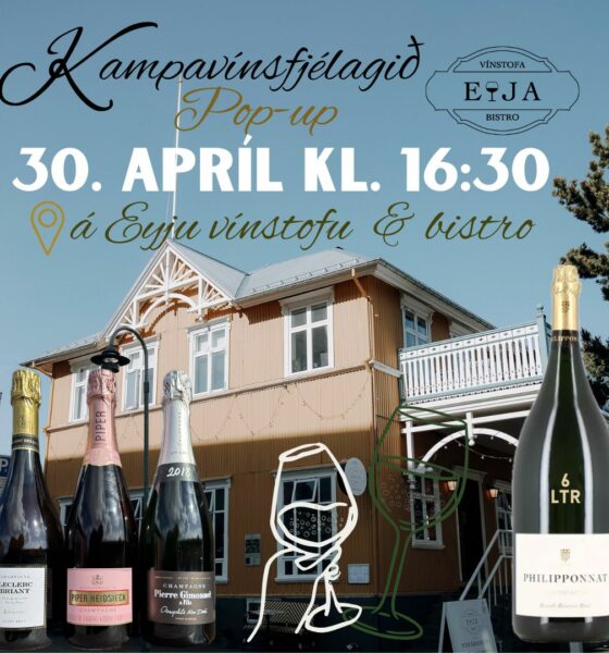 Kampavínskvöld fram undan á Eyju vínstofu á Akureyri
