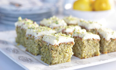 Pistasíu- og sítrónukaka sem bráðnar í munni