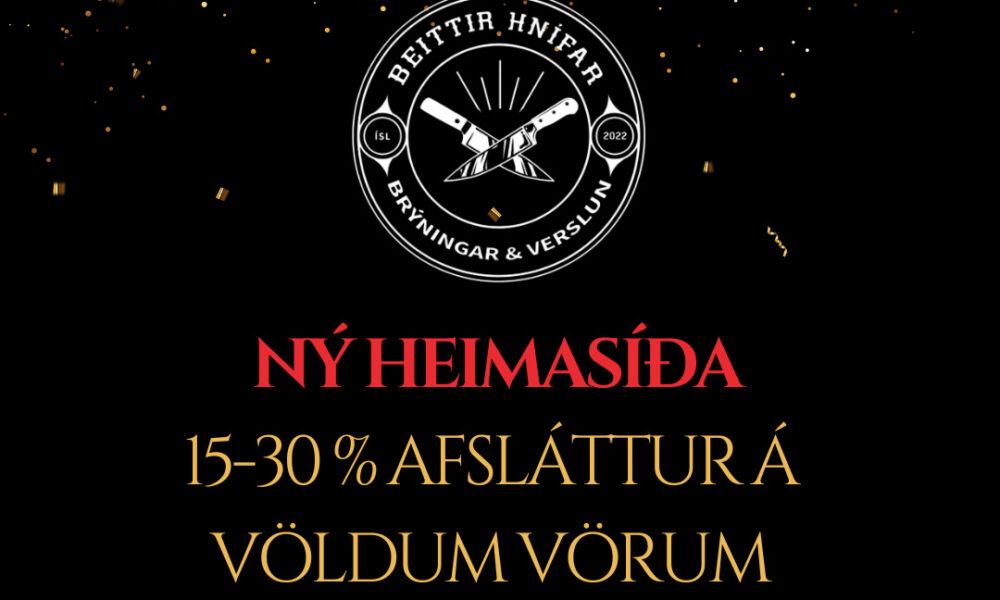 Beittir hnífar opna nýja vefverslun með opnunartilboðum