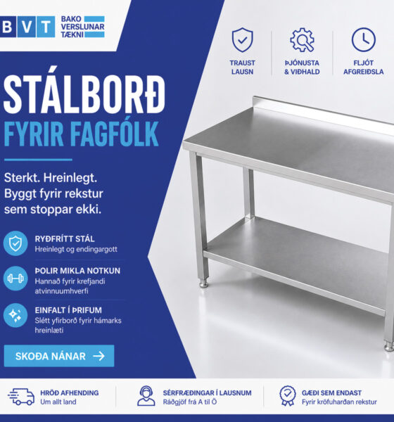 Stálborð á afslætti – fyrstur kemur, fyrstur