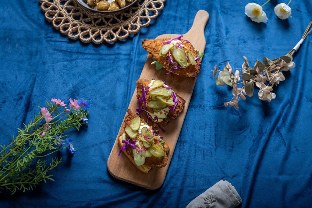 Airfryer rauðspretta á brioche sem svíkur engan