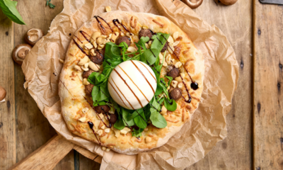 Sveppapizza með burrata sem setur nýjan svip á pizzakvöldið