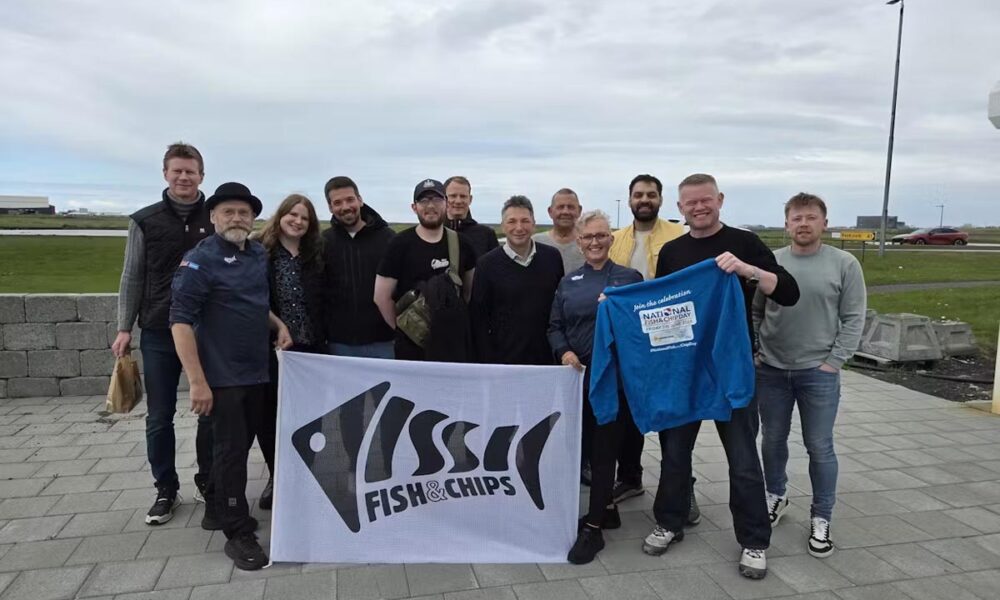 Breskir sigurvegarar í fish and chips-keppni heillaðir af íslenskum sjávarútvegi