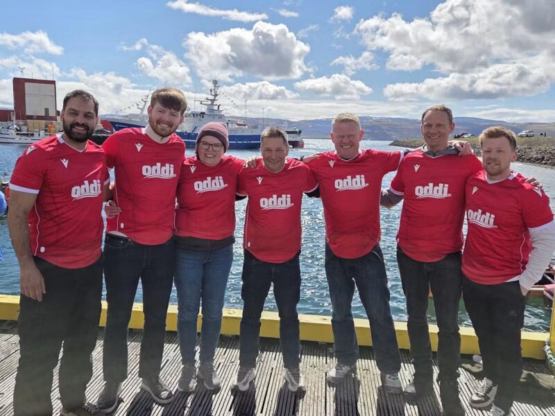 Breskir sigurvegarar í fish and chips-keppni heillaðir af íslenskum sjávarútvegi