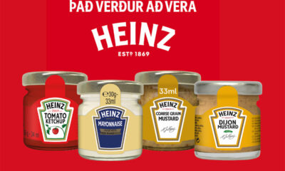 Heinz sósur í 33 ml. Hentugt fyrir hótel, gistiheimili og veitingarekstur