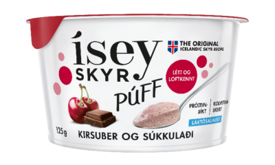 Skyrunnendur fá tvær nýjar ástæður til að gleðjast - Ísey skyr Púff með kirsuberjum og súkkulað