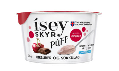 Skyrunnendur fá tvær nýjar ástæður til að gleðjast - Ísey skyr Púff með kirsuberjum og súkkulað