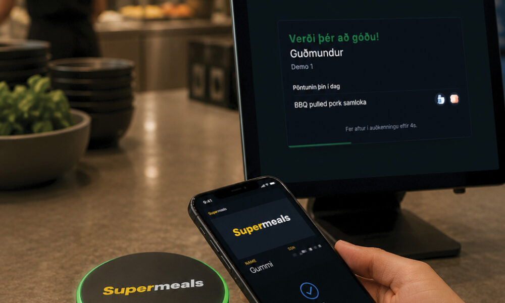 SuperMeals heldur áfram að þróast: kiosk-lausn tilbúin og símaveski á loka metrum