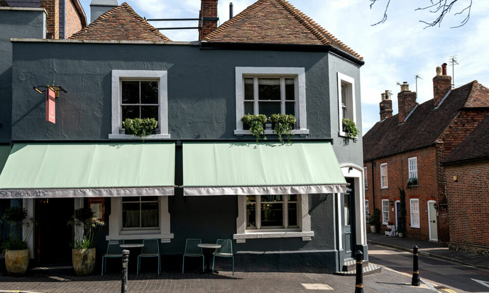Veitingastaðurinn St Leonard’s í West Malling í Kent á Englandi