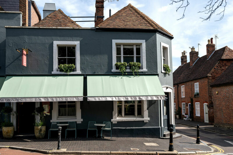 Veitingastaðurinn St Leonard’s í West Malling í Kent á Englandi