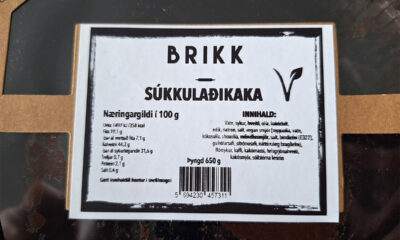 Brikk súkkulaðikaka innkölluð