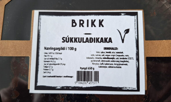 Brikk súkkulaðikaka innkölluð