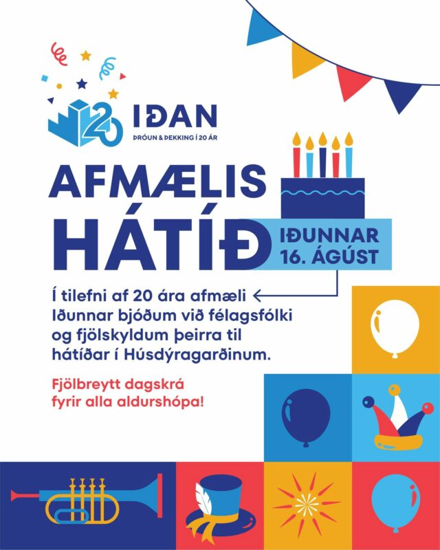 Iðan fagnar 20 ára afmæli í Fjölskyldu- og húsdýragarðinum