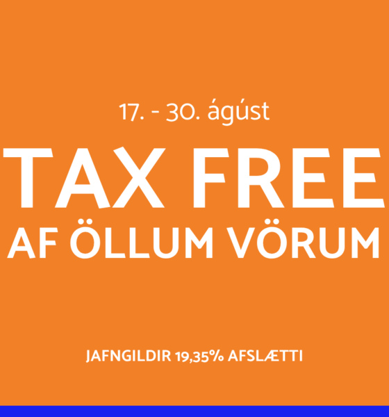 Tax Free afsláttur af öllum vörum hjá Ásbirni - sbjörn Ólafsson ehf.