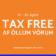 Tax Free afsláttur af öllum vörum hjá Ásbirni - sbjörn Ólafsson ehf.